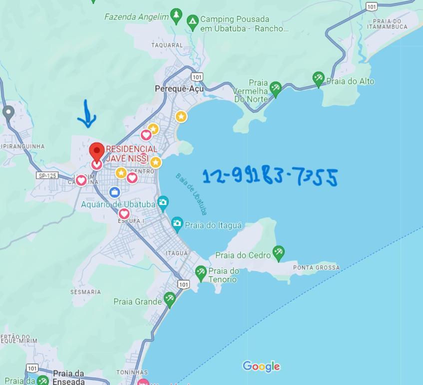 Apartamento Centro  Apartment Ubatuba Bagian luar foto
